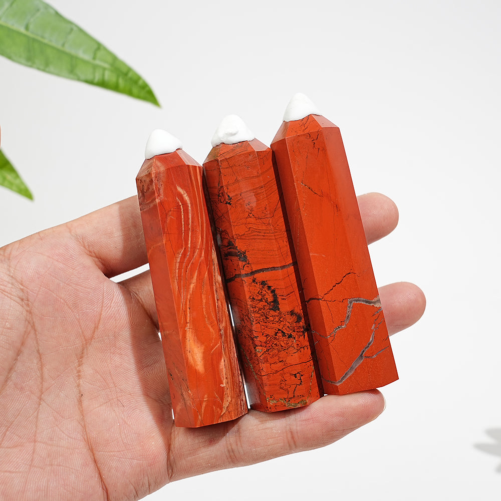 Natural Red Jasper Crystal Exquisite Point