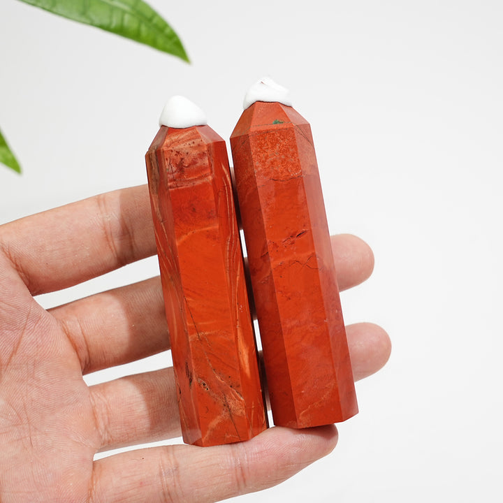 Natural Red Jasper Crystal Exquisite Point