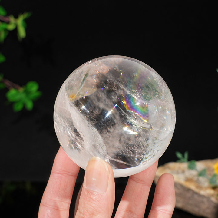 Unique, Natural Top Clear Quartz Sphere
