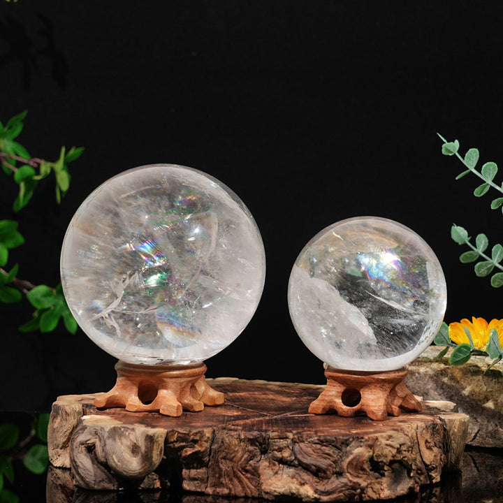 Unique, Natural Top Clear Quartz Sphere