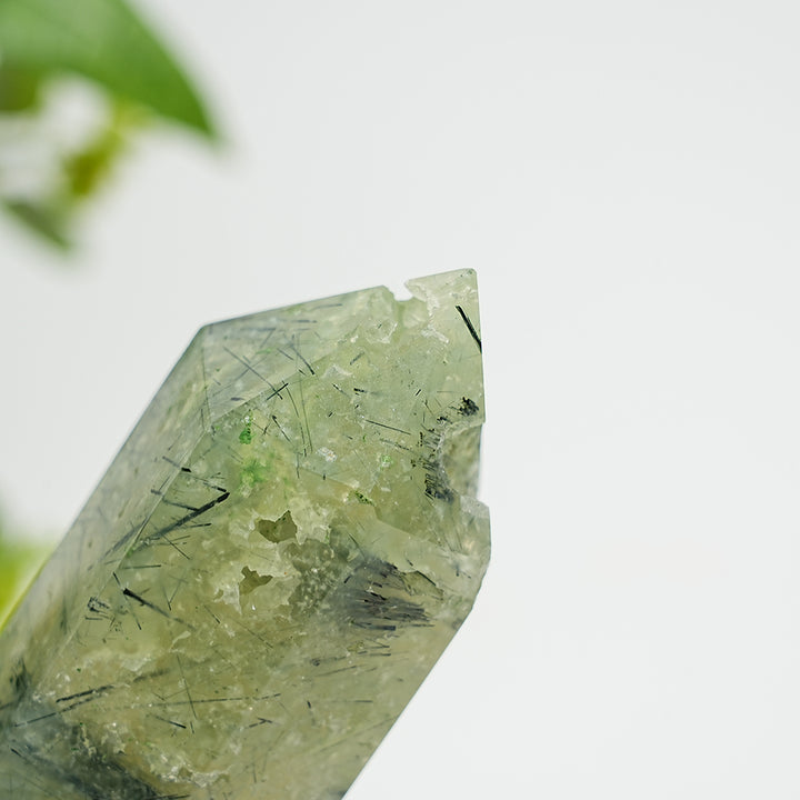 Natural Exquisite Prehnite Crystal Point