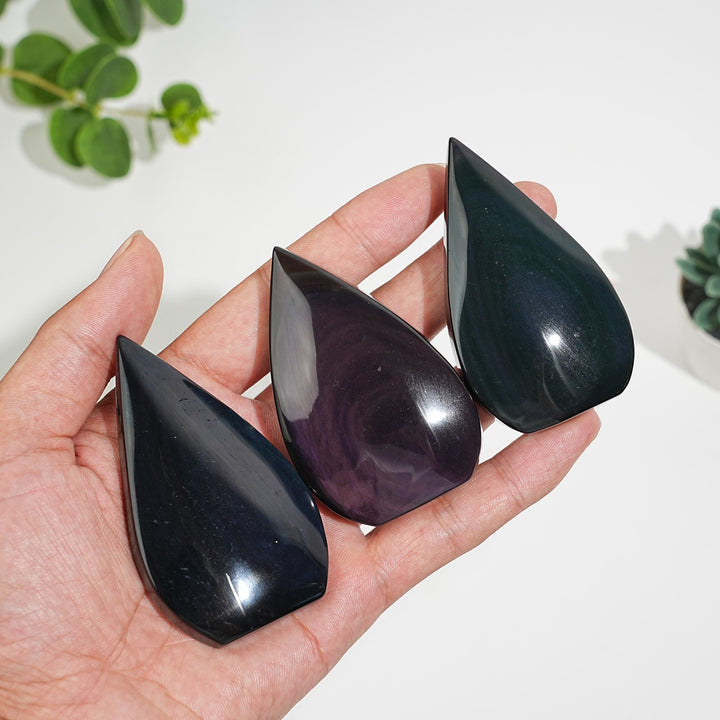 Rainbow Obsidian Teardrop