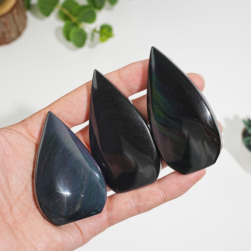 Rainbow Obsidian Teardrop