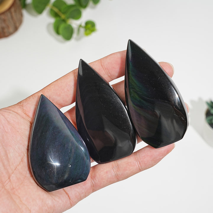 Rainbow Obsidian Teardrop
