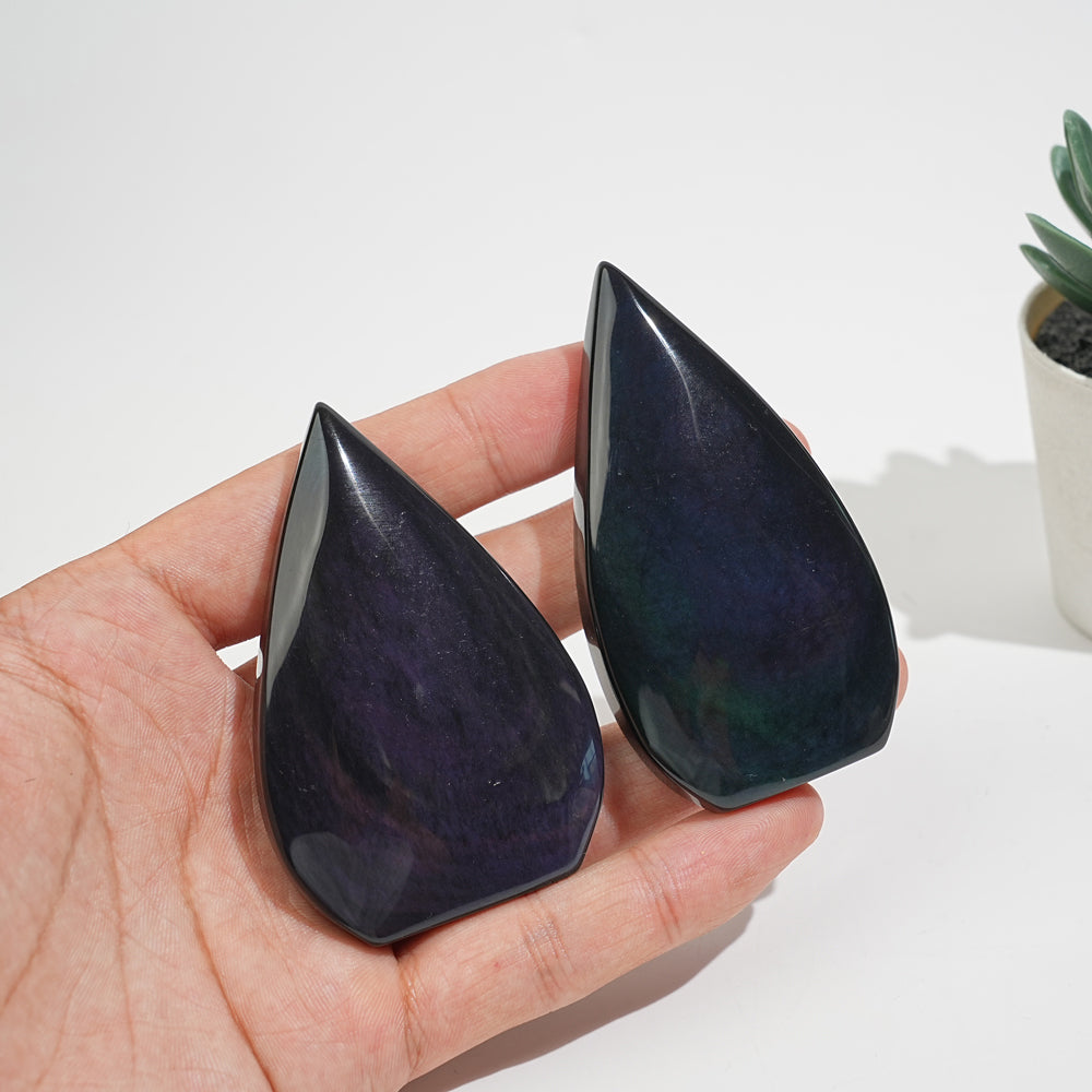 Rainbow Obsidian Teardrop