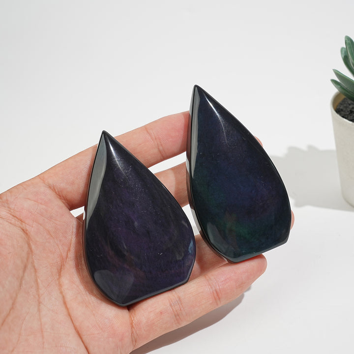 Rainbow Obsidian Teardrop