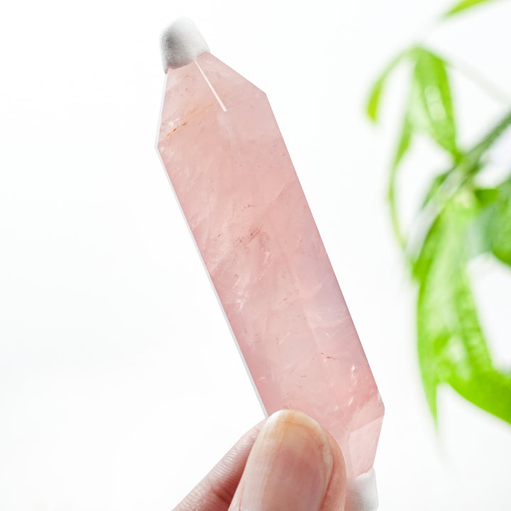 Natural Rose Quartz Double Point