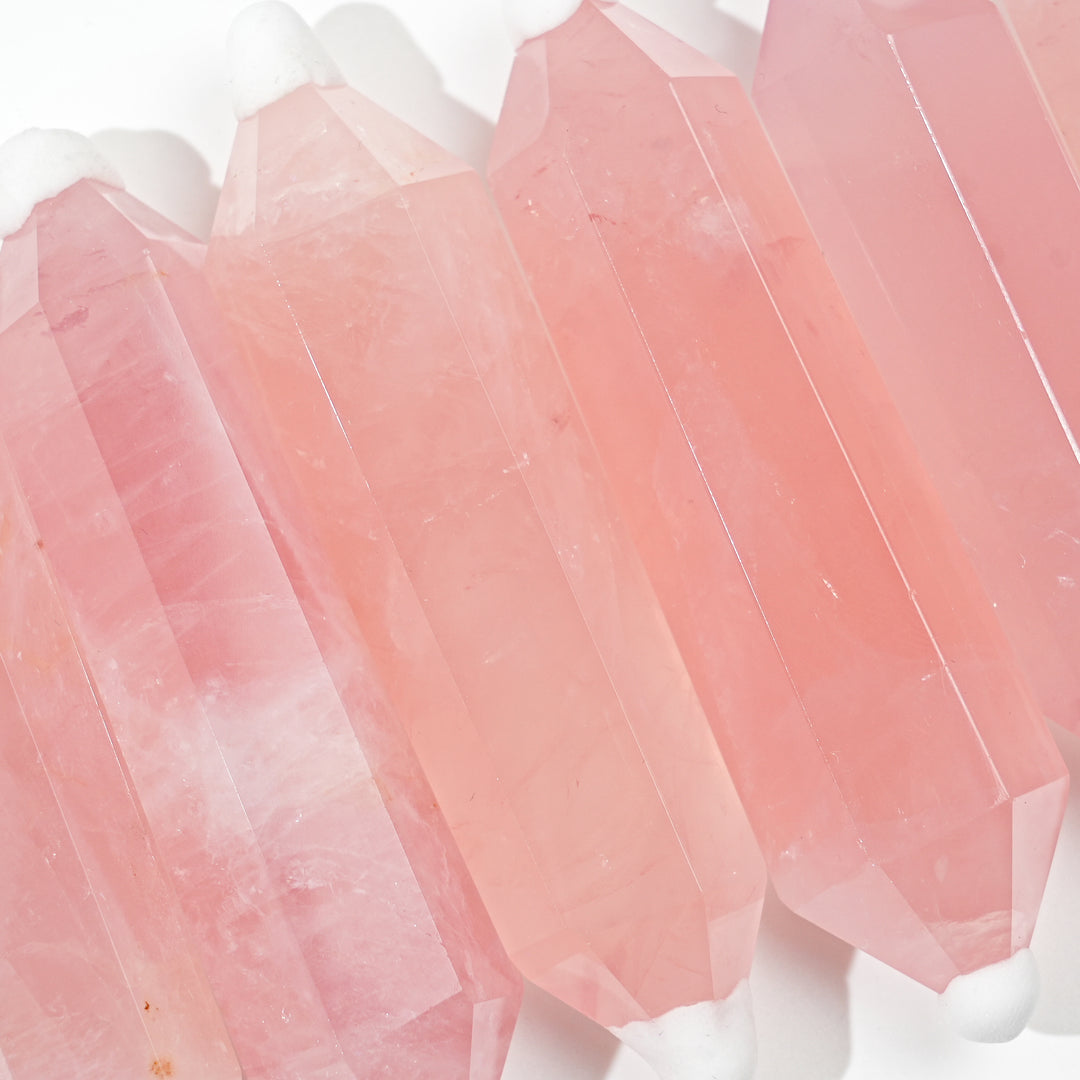 Natural Rose Quartz Double Point
