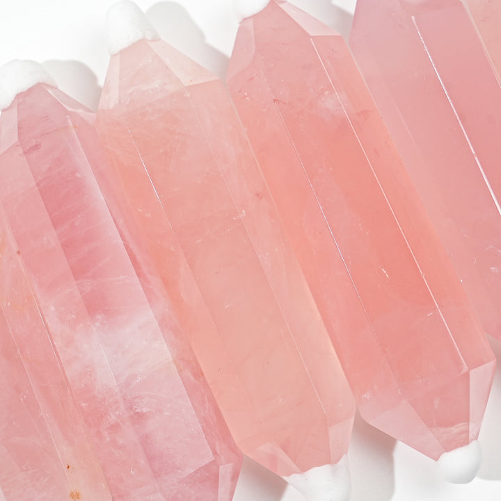 Natural Rose Quartz Double Point