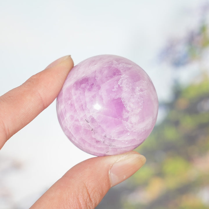 Natural Kunzite Sphere