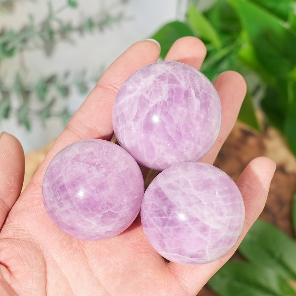 Natural Kunzite Sphere
