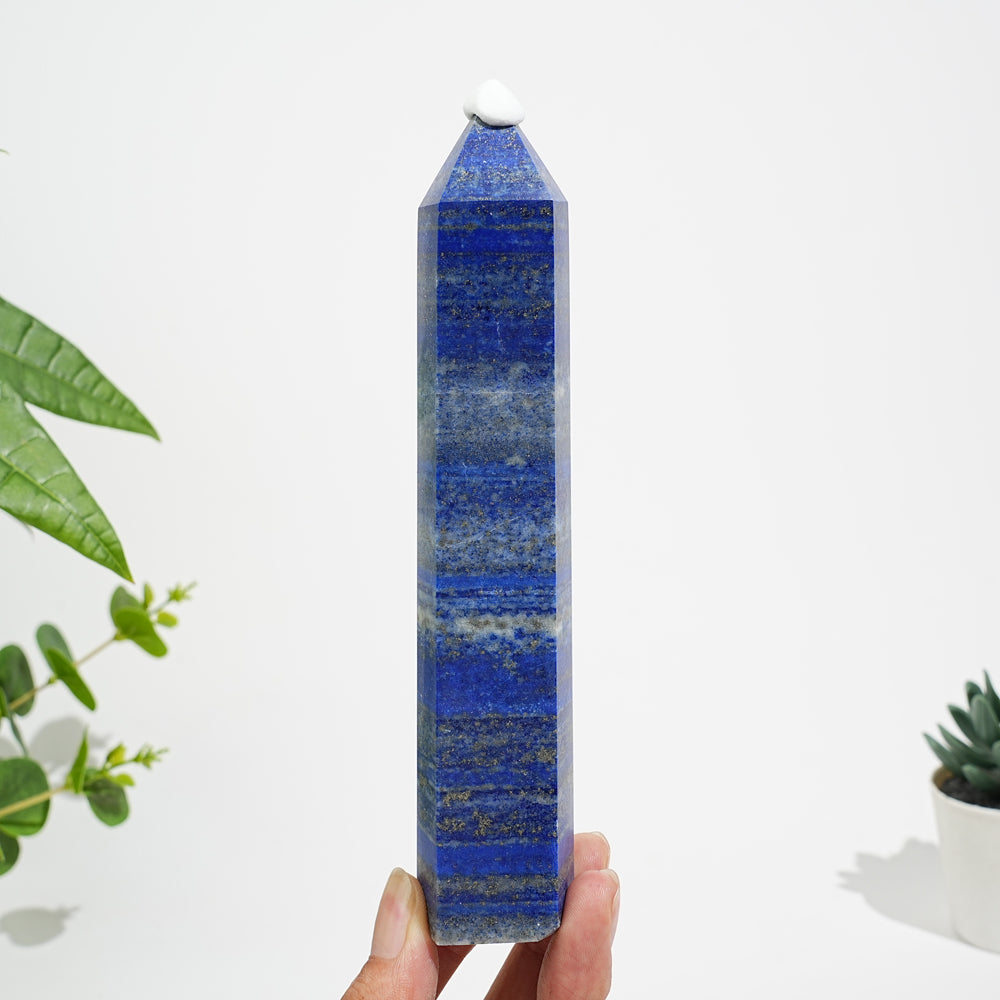 Unique,Natural Exquisite Crystal Lapis Lazuli Point