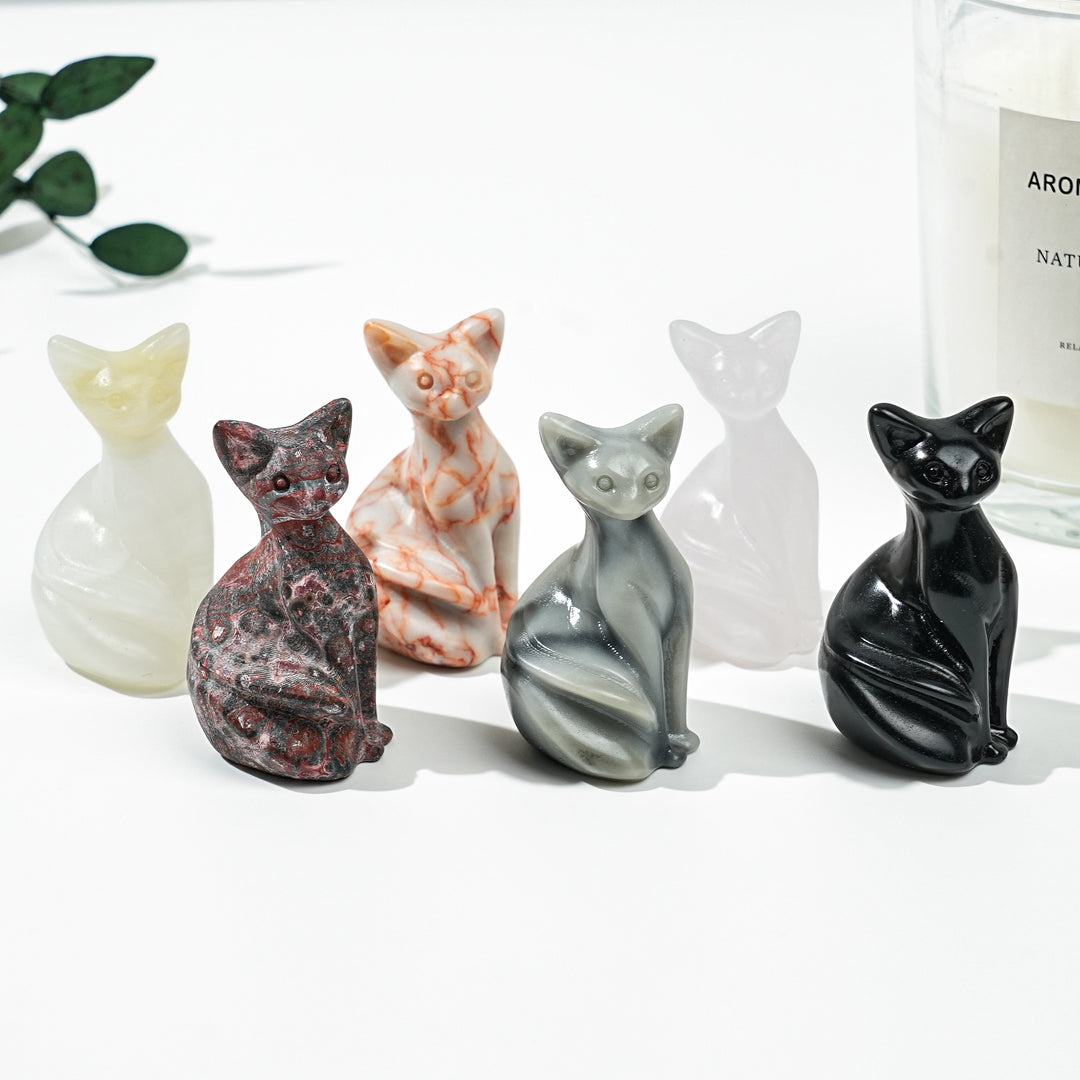 Natural Crystal Pixel Cat