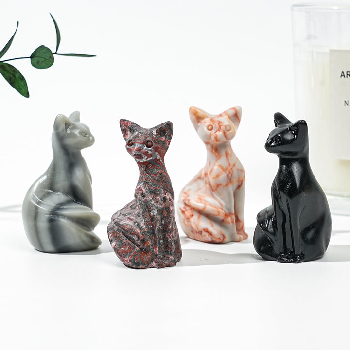 Natural Crystal Pixel Cat