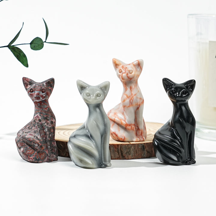 Natural Crystal Pixel Cat