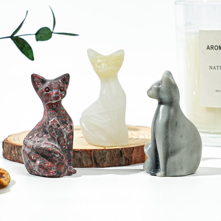 Natural Crystal Pixel Cat