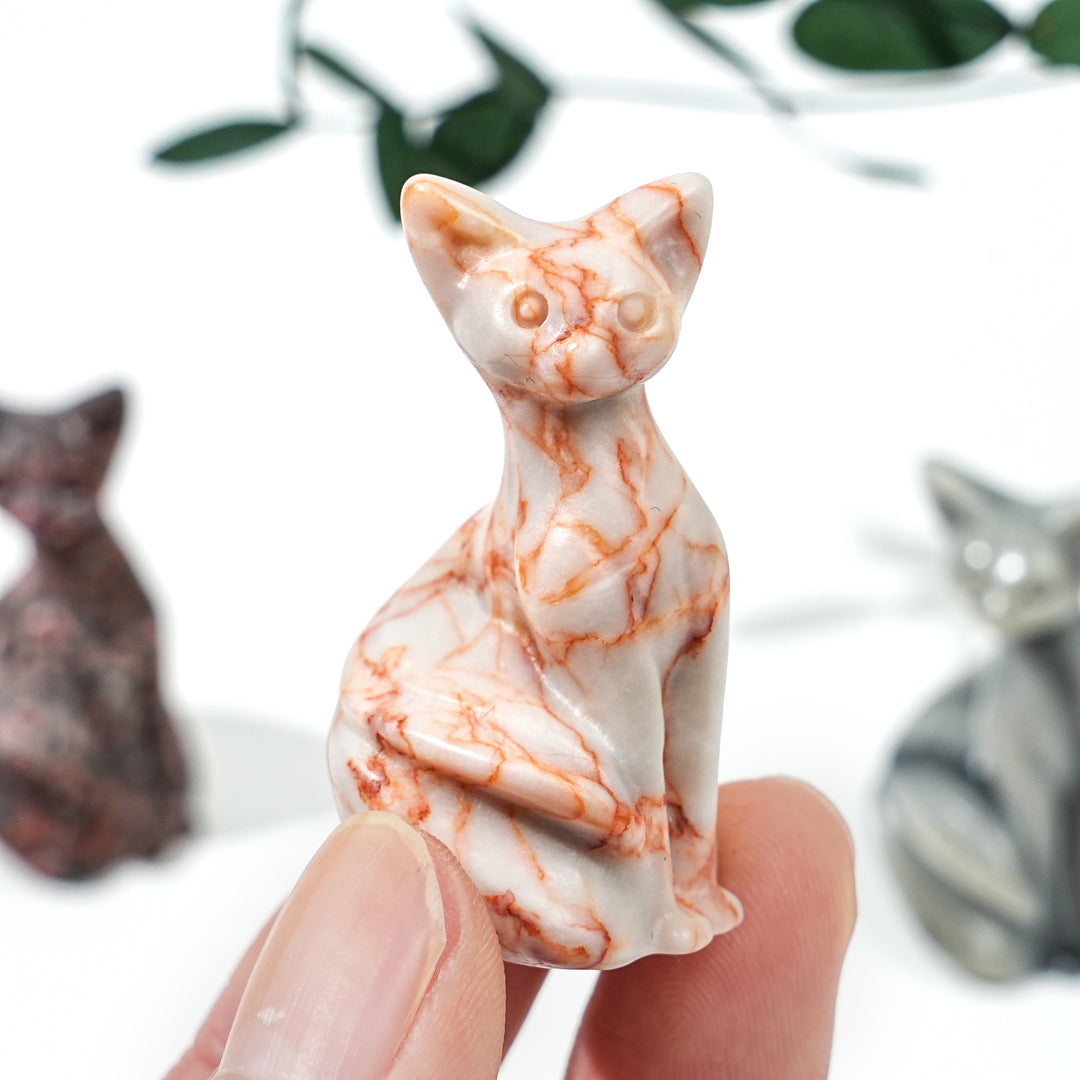 Natural Crystal Pixel Cat