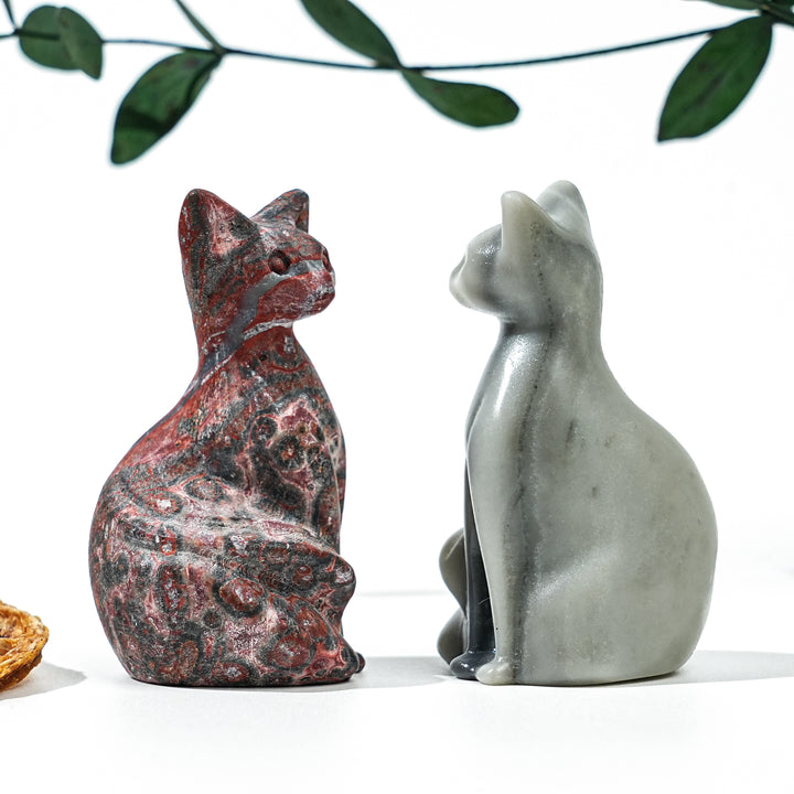 Natural Crystal Pixel Cat