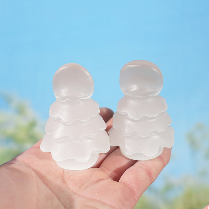 Natural Selenite Christmas Tree