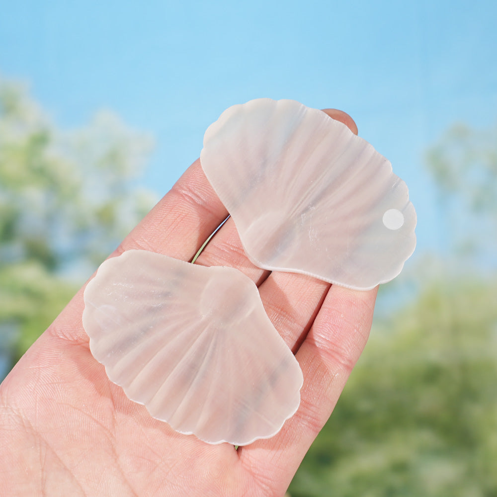 Natural Selenite Seashell Figurine