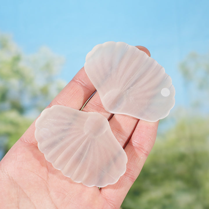 Natural Selenite Seashell Figurine