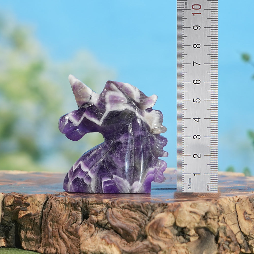 Natural Crystal Carving Unicorn Head