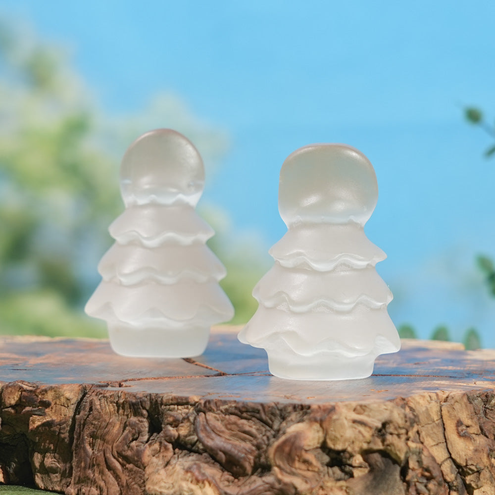 Natural Selenite Christmas Tree