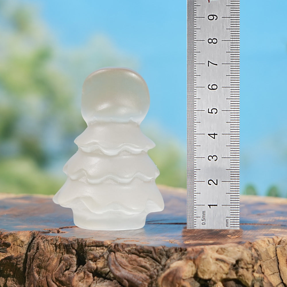 Natural Selenite Christmas Tree