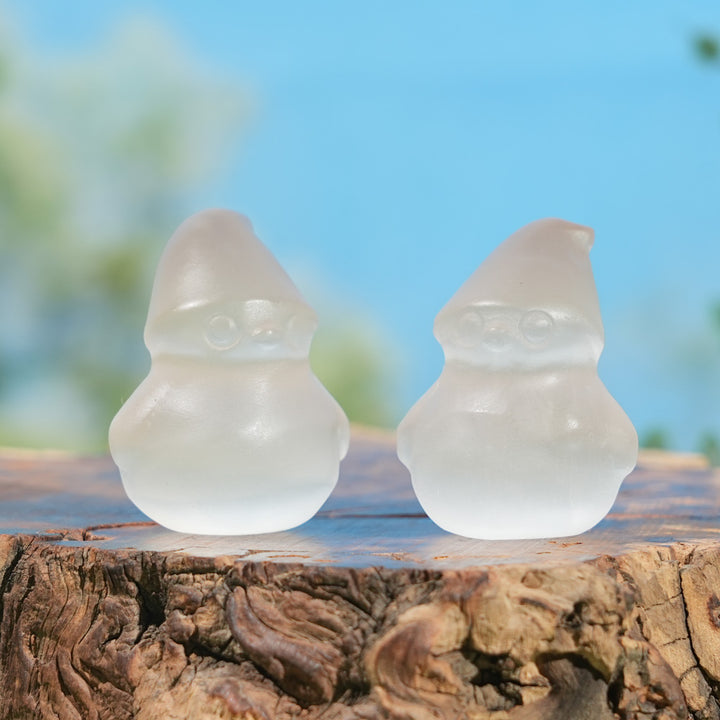 Natural Selenite Snowman