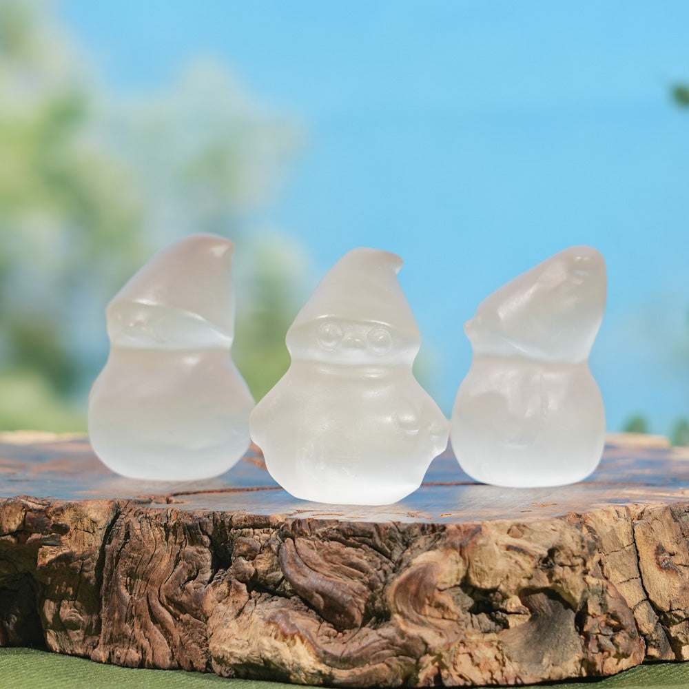 Natural Selenite Snowman
