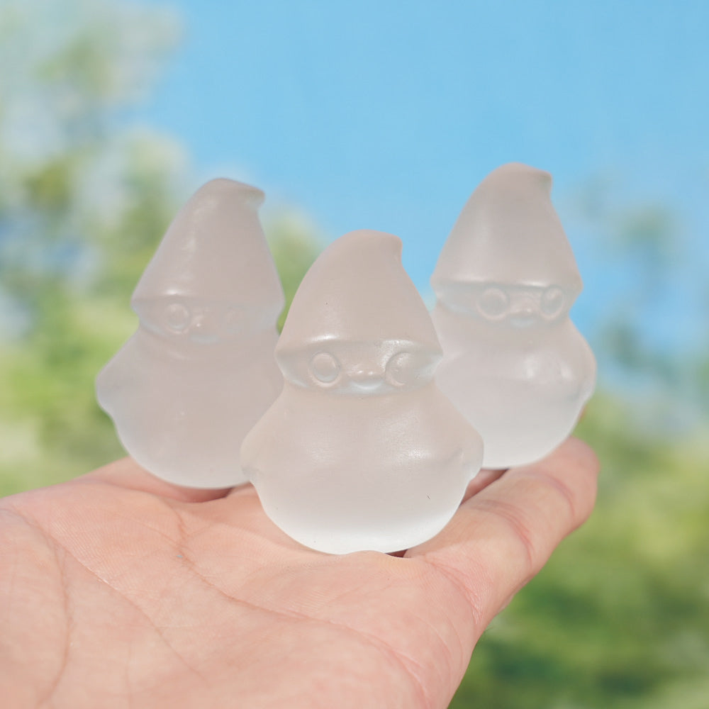 Natural Selenite Snowman