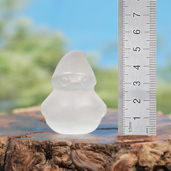 Natural Selenite Snowman