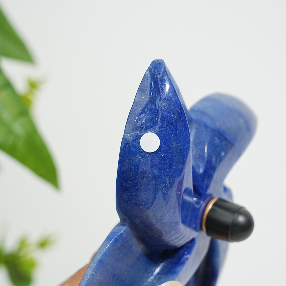 Unique,A Slightly Imperfect Natural Blue Aventurine Windmill