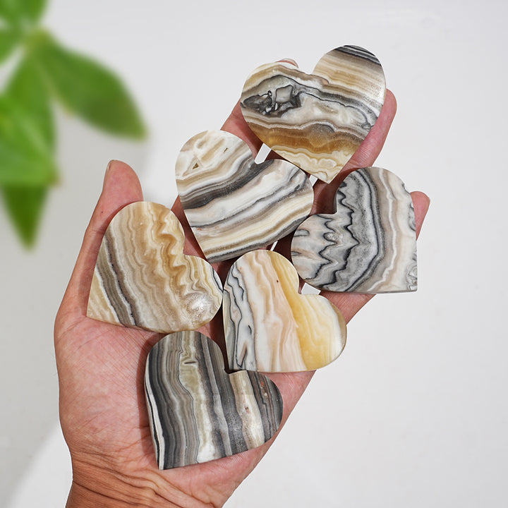 Natural Crystal Mexican Calcite Heart