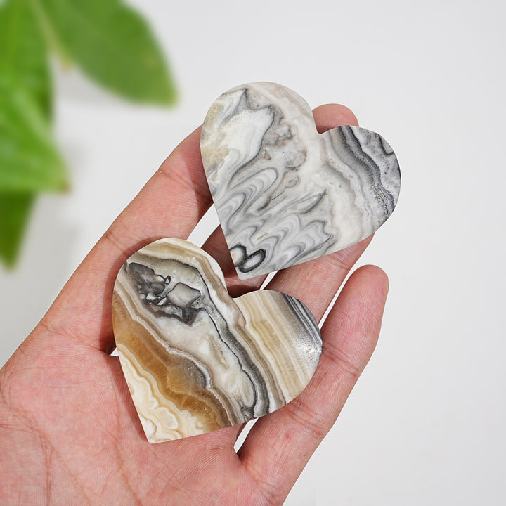 Natural Crystal Mexican Calcite Heart