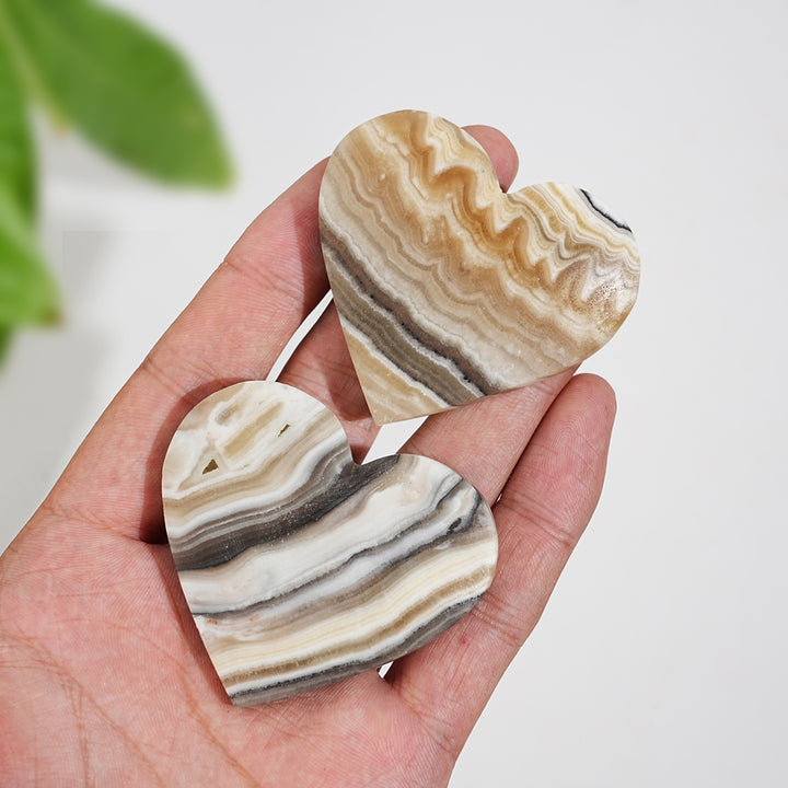 Natural Crystal Mexican Calcite Heart