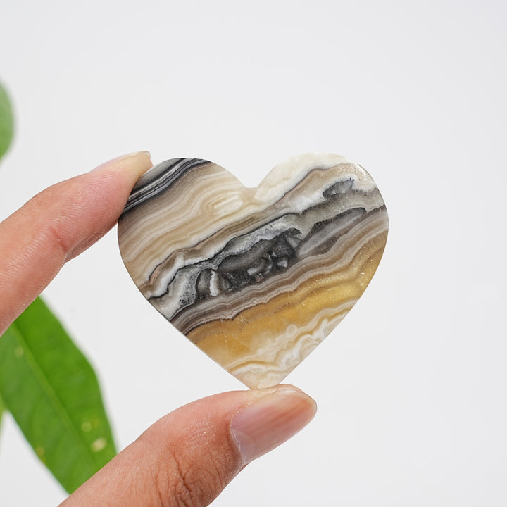 Natural Crystal Mexican Calcite Heart
