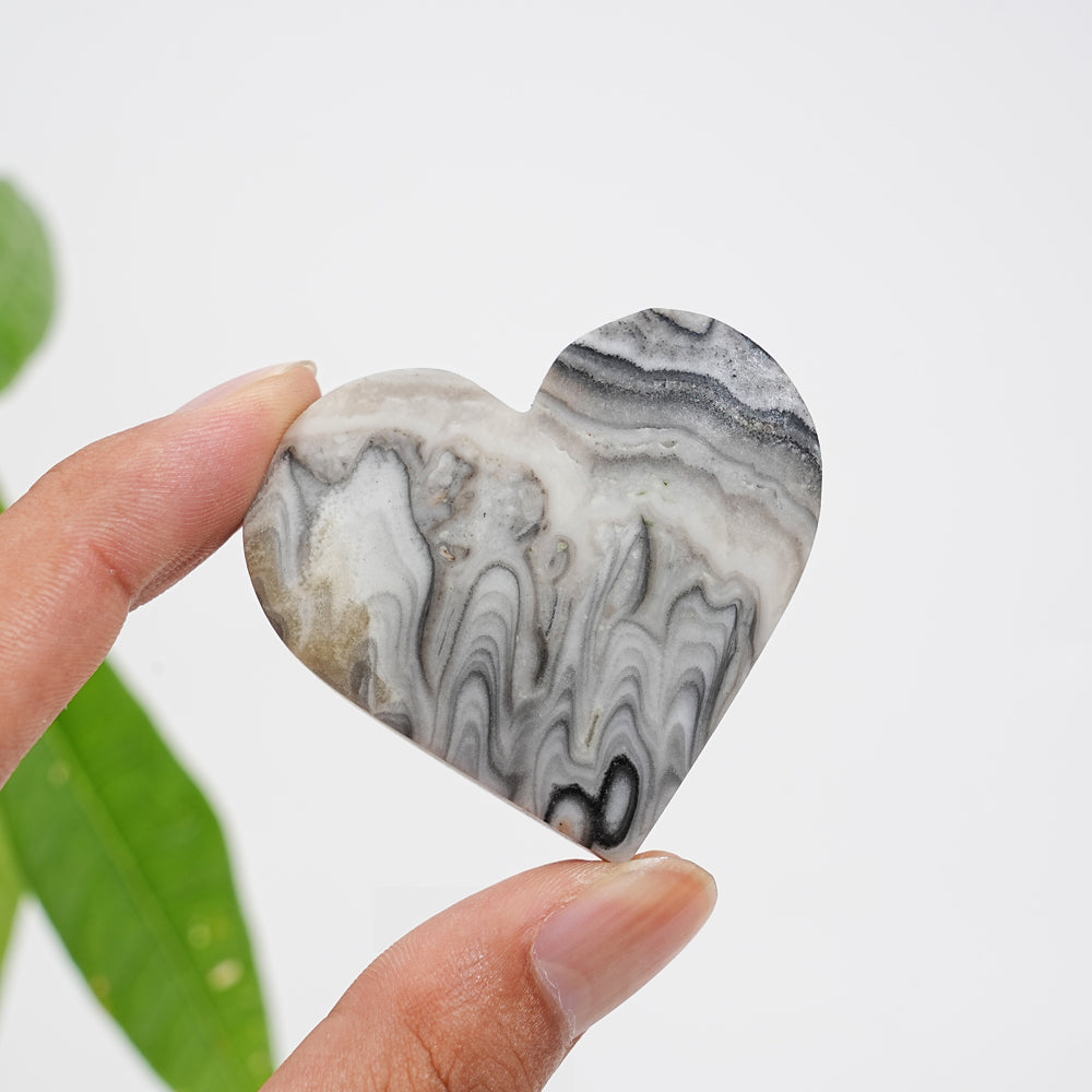 Natural Crystal Mexican Calcite Heart
