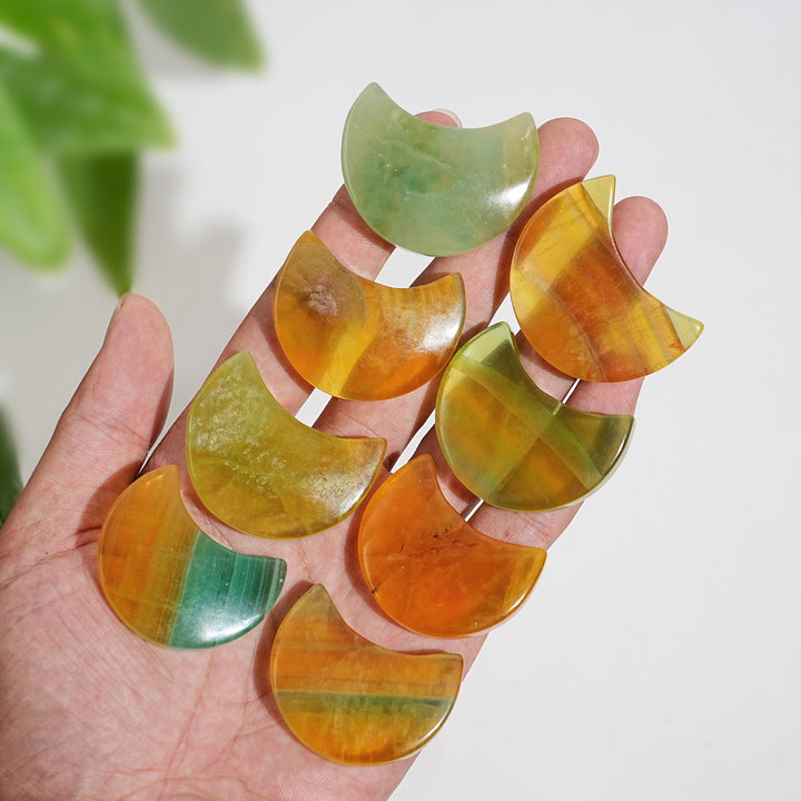 Natural Crystal Pineapple Fluorite Moon