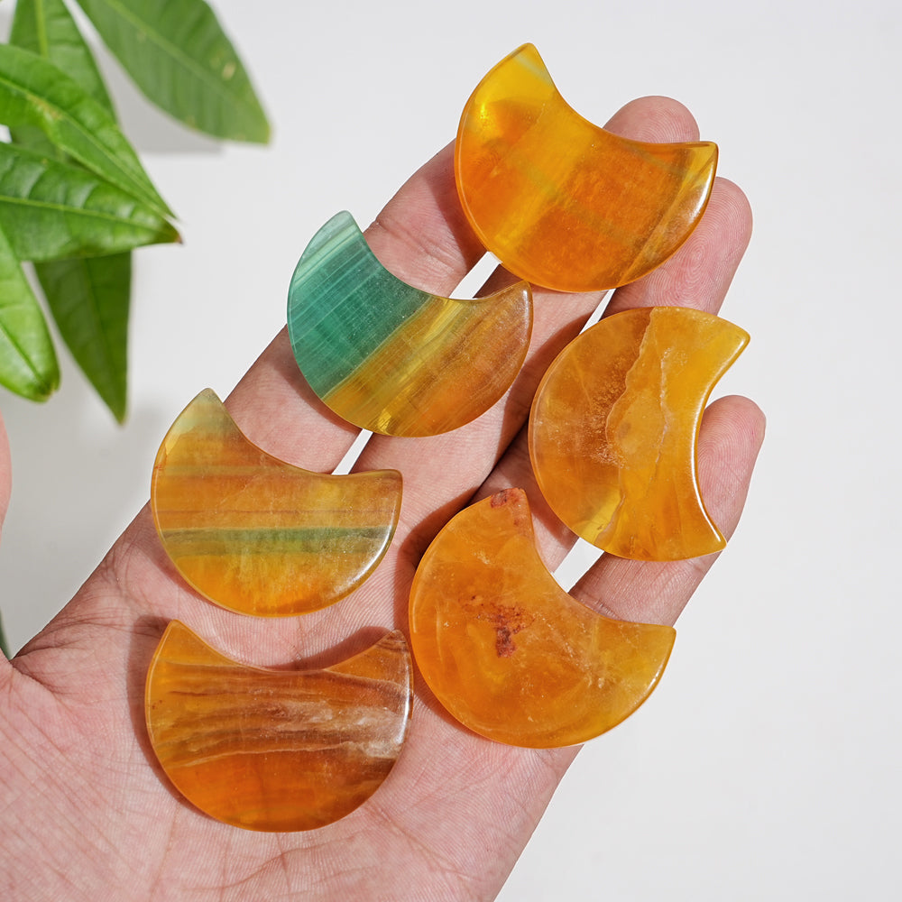 Natural Crystal Pineapple Fluorite Moon