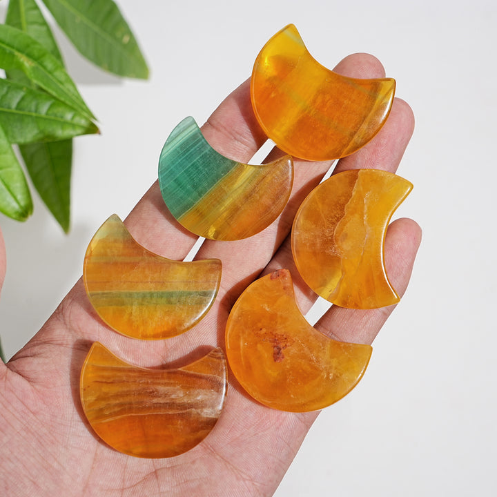 Natural Crystal Pineapple Fluorite Moon