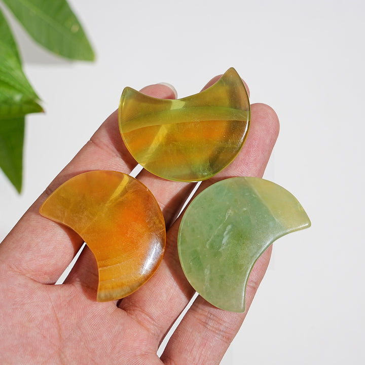 Natural Crystal Pineapple Fluorite Moon