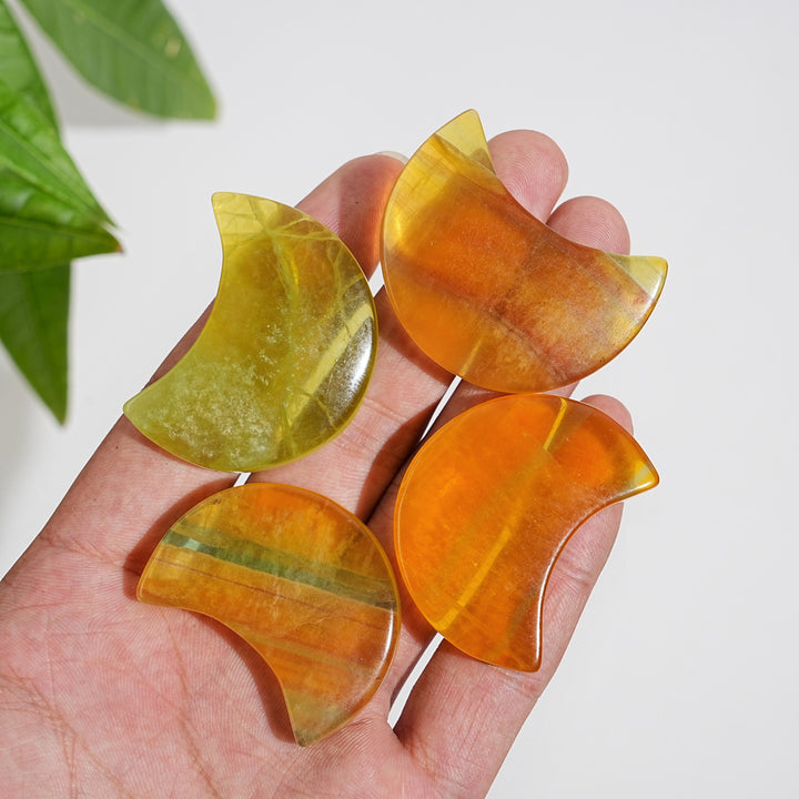 Natural Crystal Pineapple Fluorite Moon