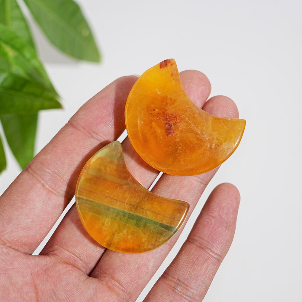 Natural Crystal Pineapple Fluorite Moon
