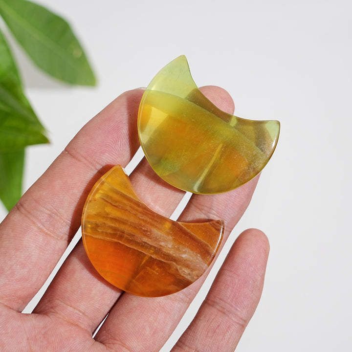 Natural Crystal Pineapple Fluorite Moon