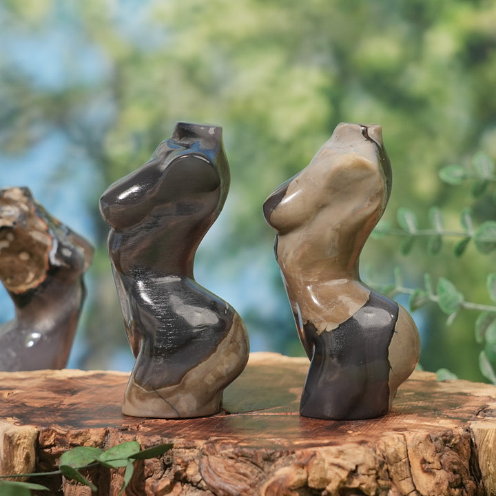 Natural Volcanic Agate Goddess Model