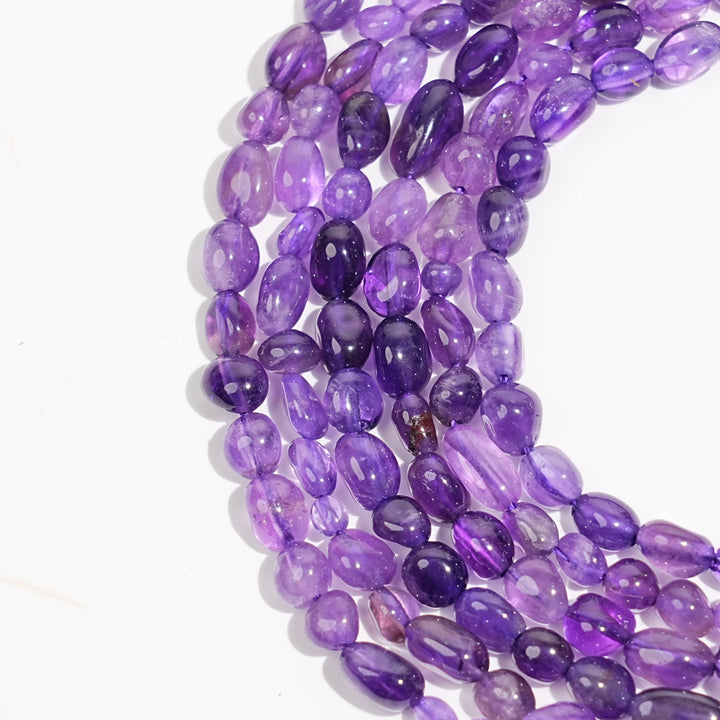 Natural Crystal Irregular Pebble Nugget Bead Strand