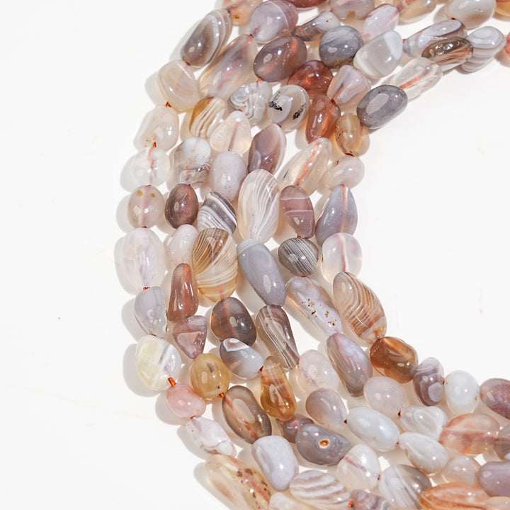 Natural Crystal Irregular Pebble Nugget Bead Strand