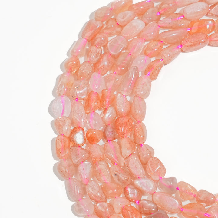 Natural Crystal Irregular Pebble Nugget Bead Strand