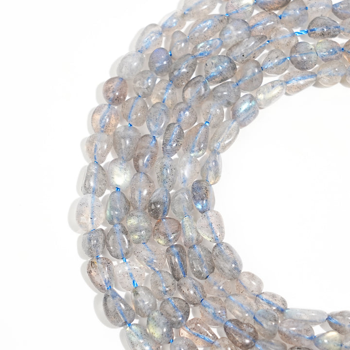 Natural Crystal Irregular Pebble Nugget Bead Strand